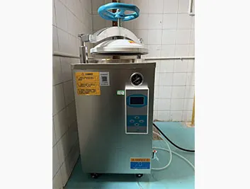 Vertical pressure steam sterilizer
